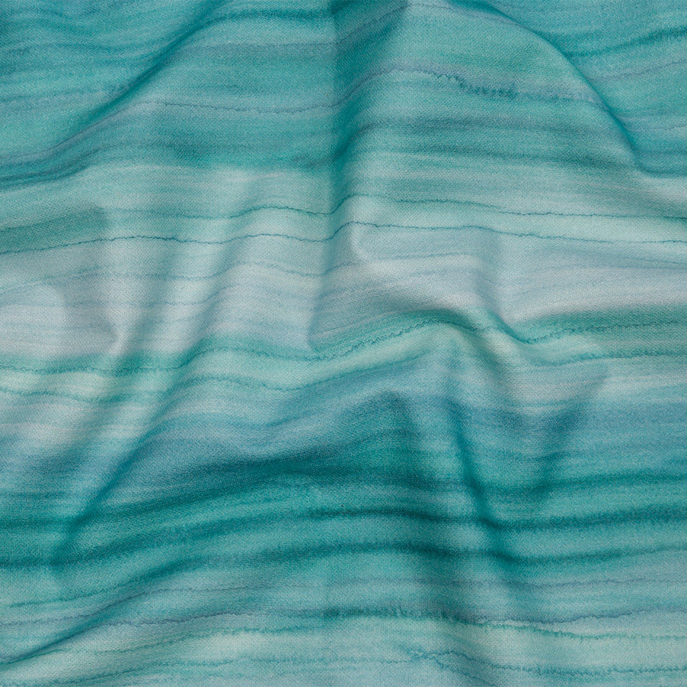 Cotton Canvas Print - Verdigris Painterly Stripes - British Imported - Joann Fabrics