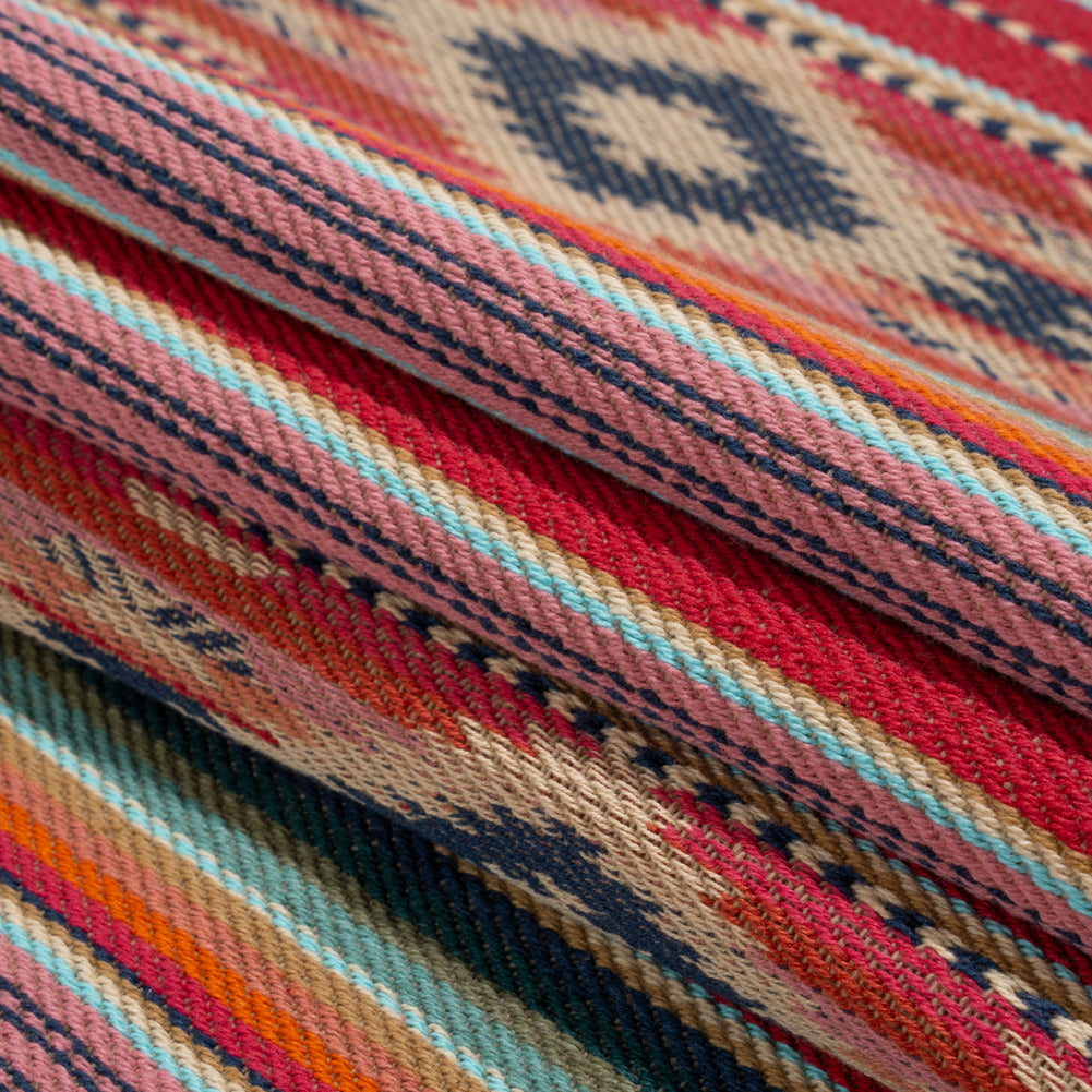 Arizona Berry Spiked Diamonds Southwestern Stripe Cotton Twill - Joann Fabrics