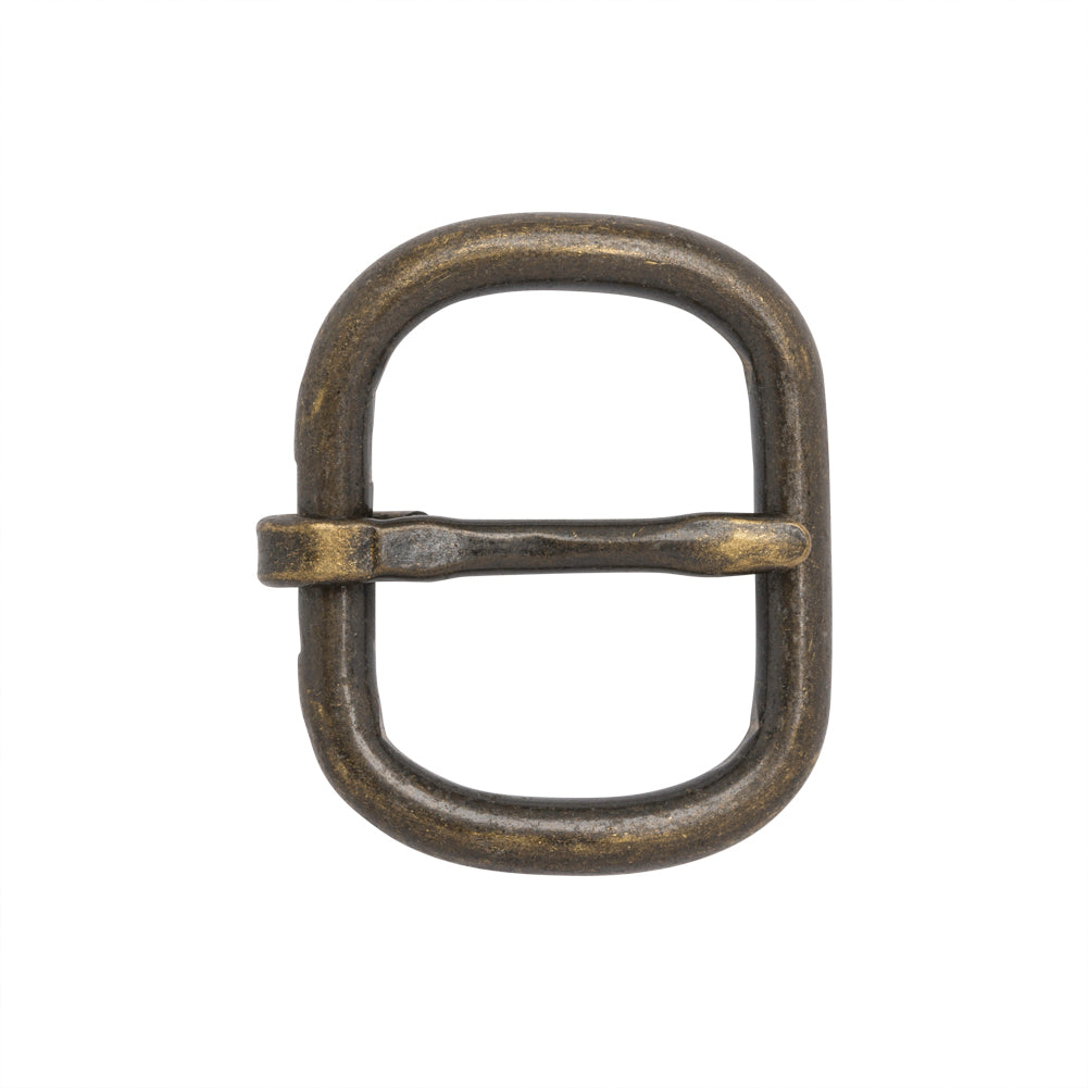 Antique Bronze Rounded Rectangle Metal Buckle - 1.5