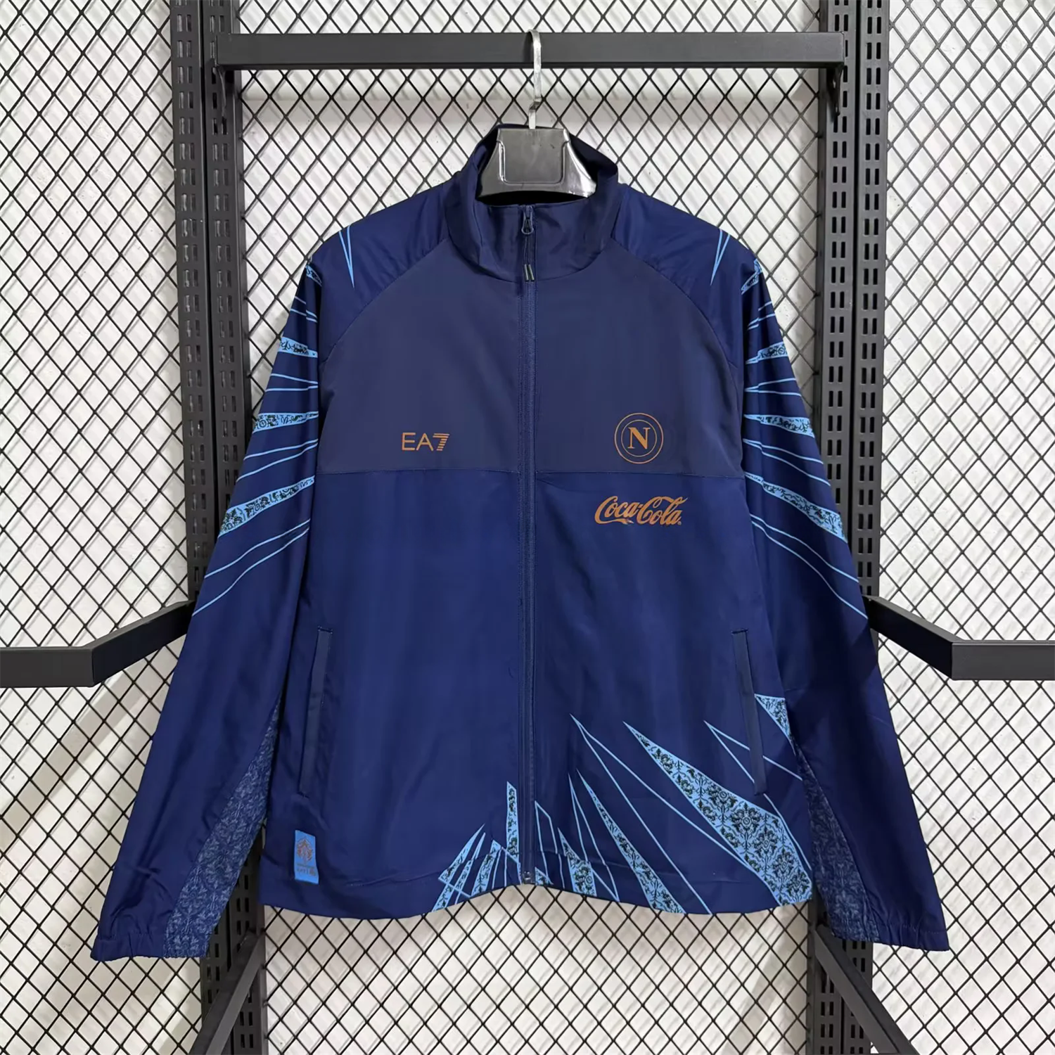 Napoli 25-26 Cocacola Windbreaker Jacket - Dark Blue - UnitedFutballJersey