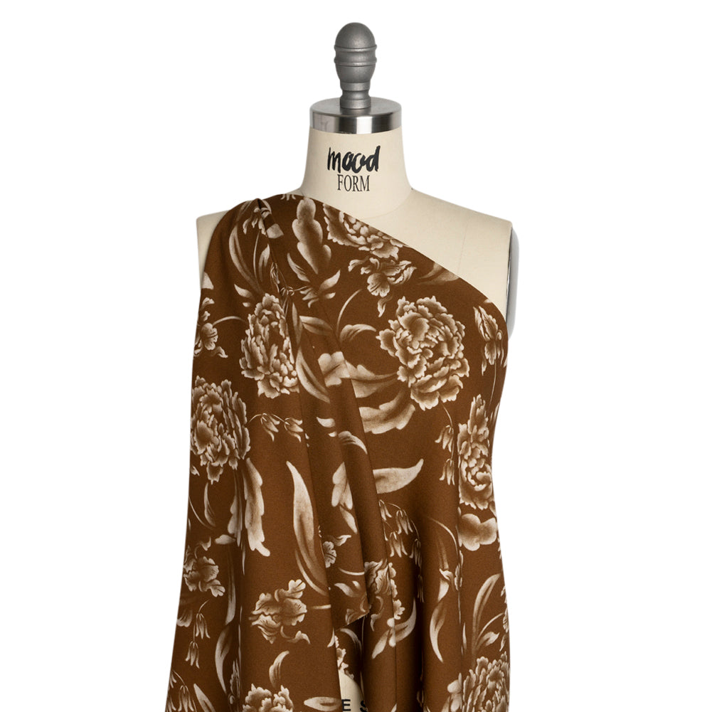 Mood Exclusive Brown Lyme Park Viscose Crepe - Joann Fabrics