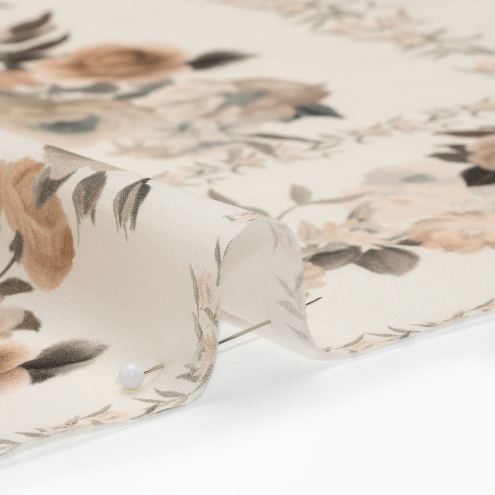 Mood Exclusive Cream Prosaic Petals Cotton Voile Panel - Joann Fabrics
