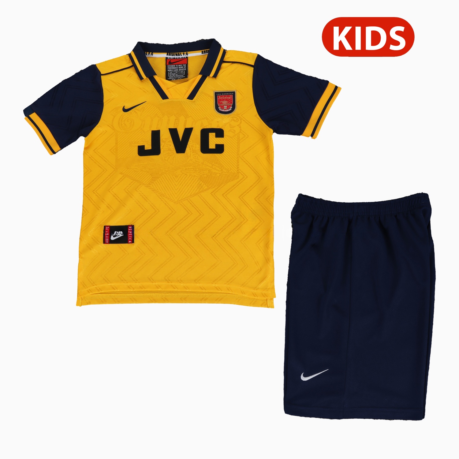 Retro Arsenal 1996-97 Away Kids Kit - UnitedFutballJersey