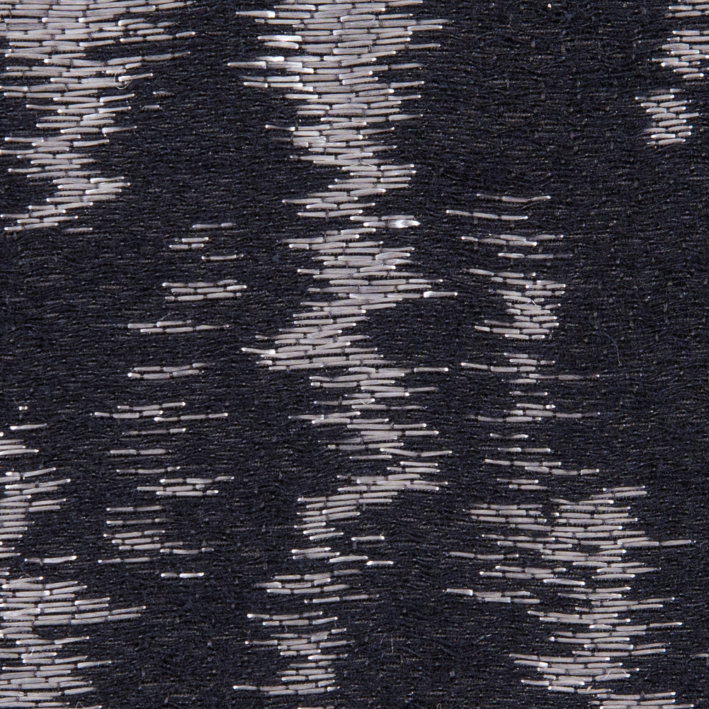 Black and Metallic Beige Ikat Brocade - Joann Fabrics