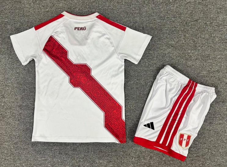 2026 Peru National Team Home Football Shirt 1:1 Thai Quality Kids Size