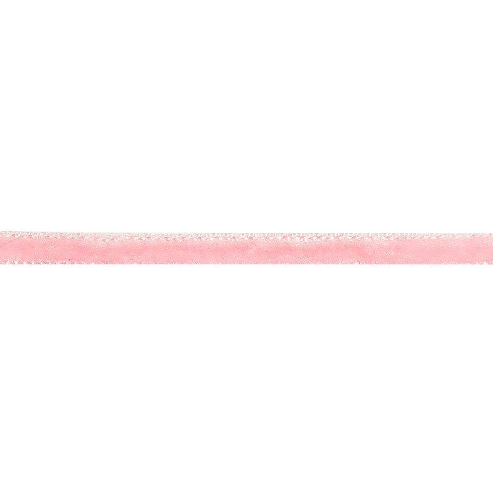 Flamingo Pink Single Face Velvet Ribbon - 0.125