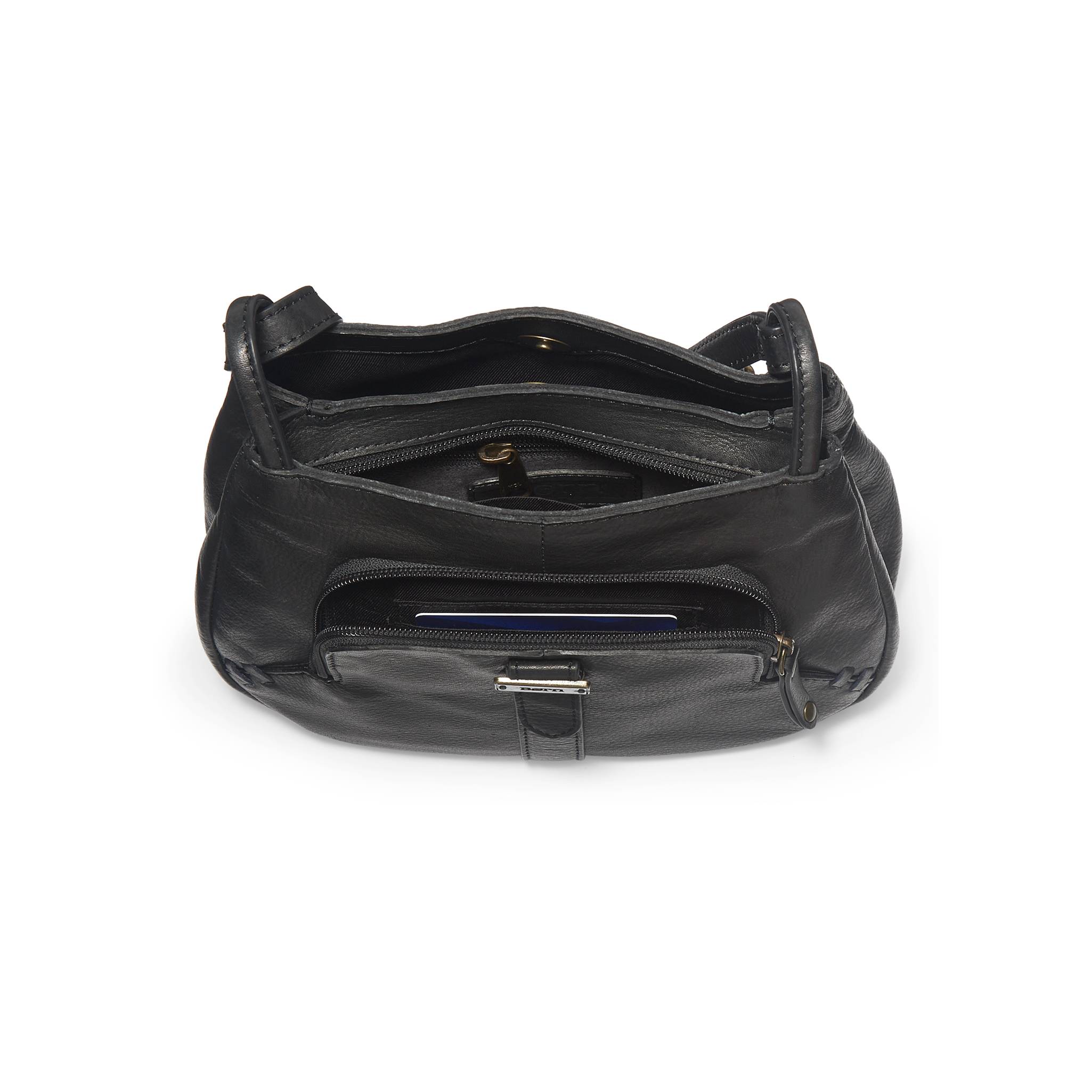 Born® Multi-Compartment Leather Crossbody Bag, Zip Top, Front Pocket - Northstyle Catalog