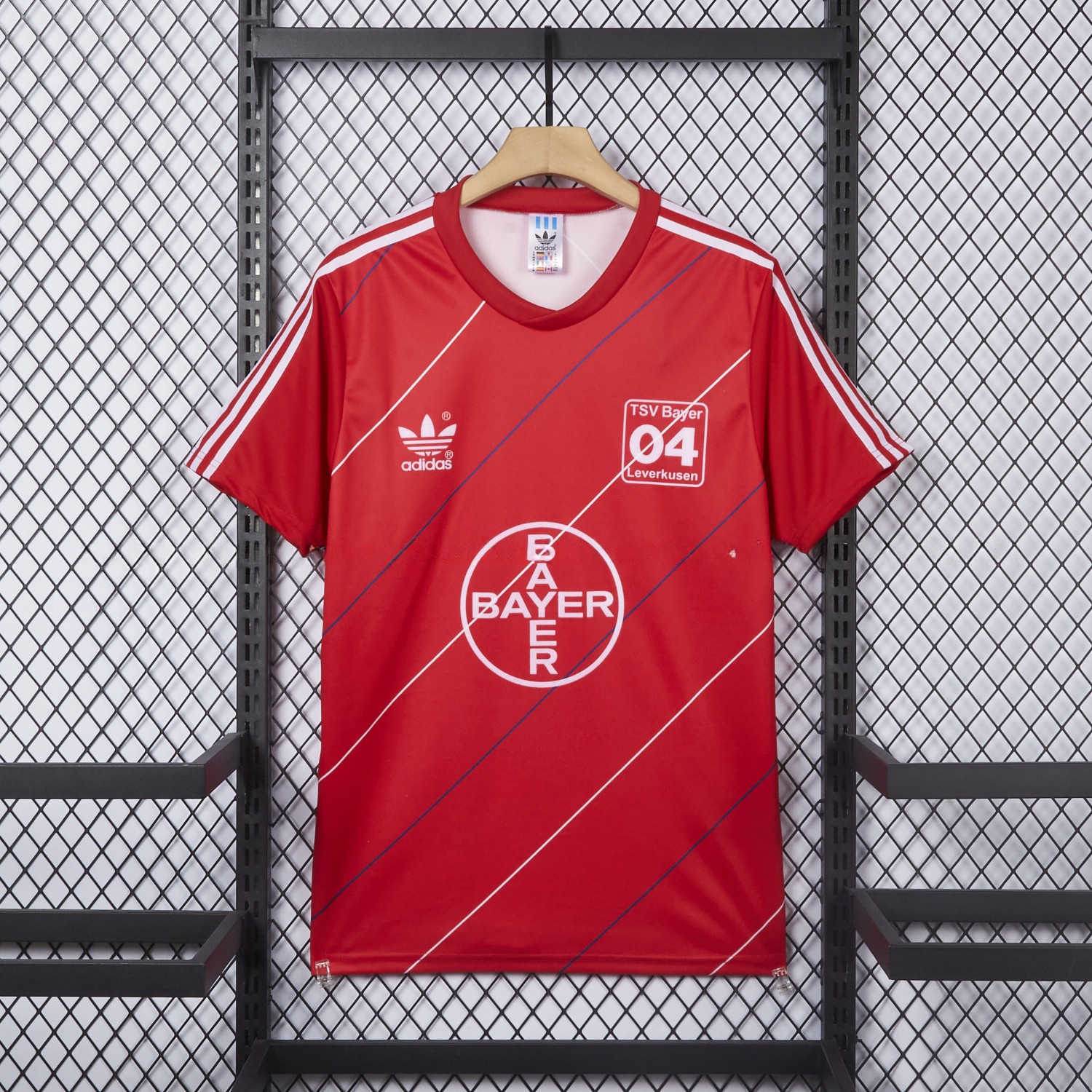 Retro Bayer 04 Leverkusen 1987-88 Home Red Jersey - UnitedFutballJersey