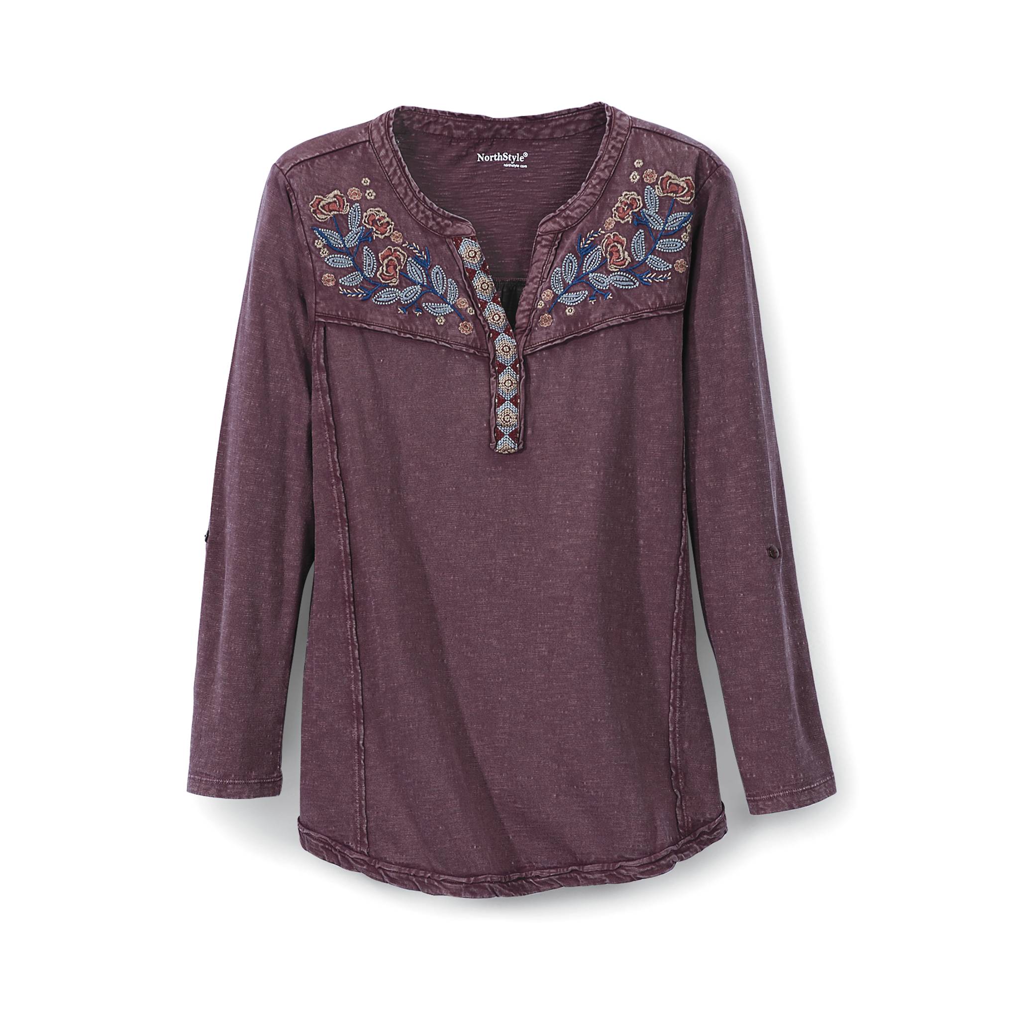 Embroidered Yoke Top - Northstyle Catalog