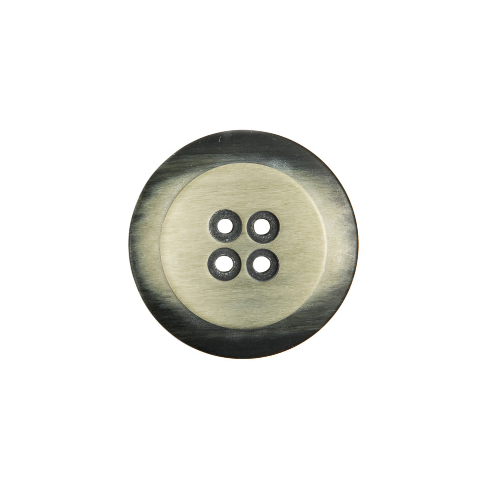 Italian Black/White Plastic Button - 28L/18mm - Joann Fabrics
