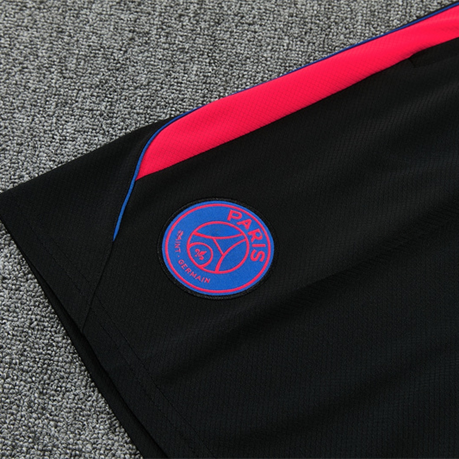 Paris Saint-Germain PSG 26-27 Kids Short-Sleeve Training Set - Black Top & Black Shorts - UnitedFutballJersey