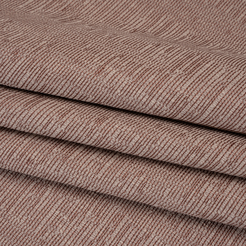 Recycled Polyester and Cotton Drapery Woven - Rosewood Striations - British Imported - Joann Fabrics