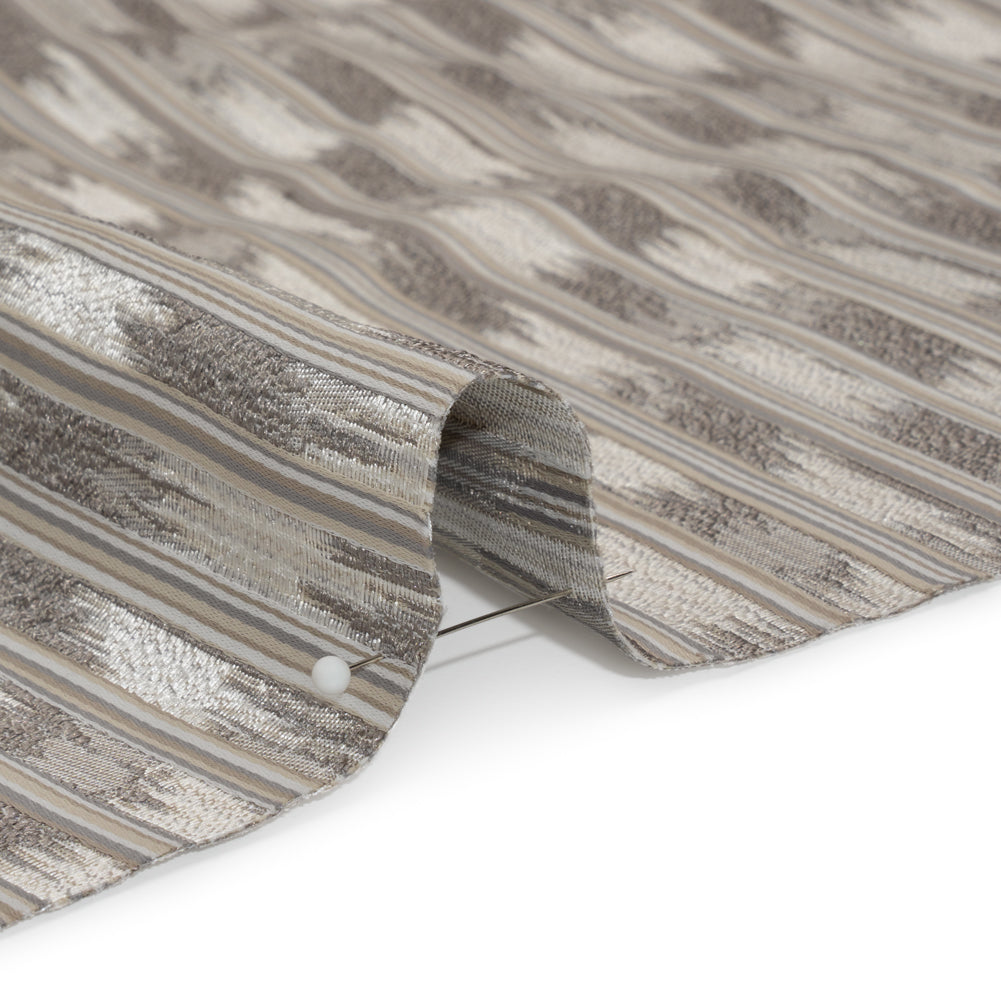 Recycled Polyester Drapery Jacquard - Slate Streaking Stripes - British Imported - Joann Fabrics