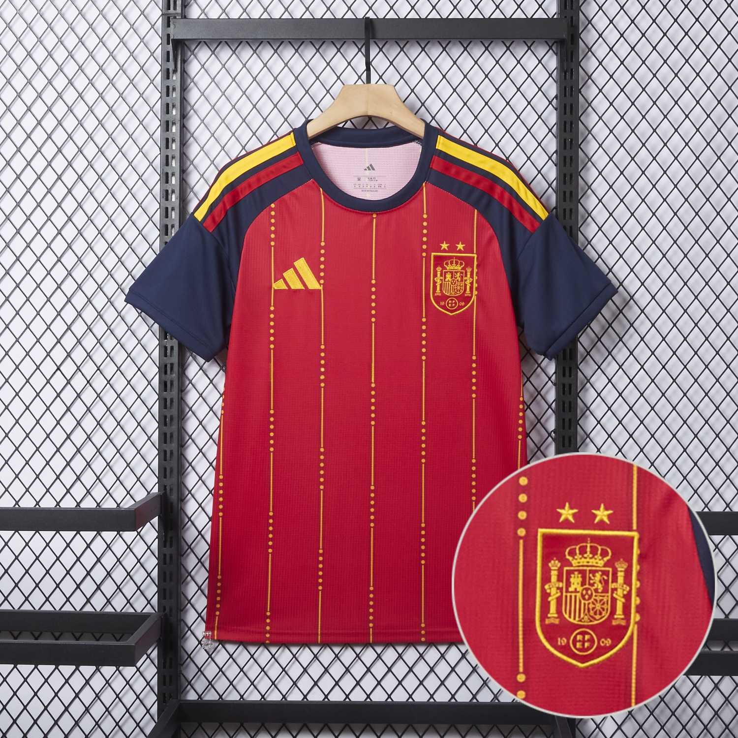 【Two-Crown Star】Spain 2026 Home Jersey - Fans Version - UnitedFutballJersey