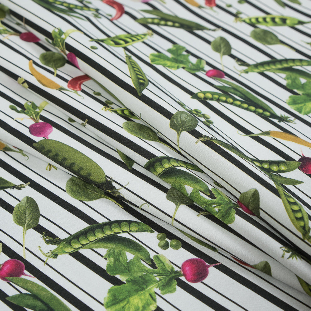 Mood Exclusive White Joy of Friendship Stretch Cotton Sateen - Joann Fabrics