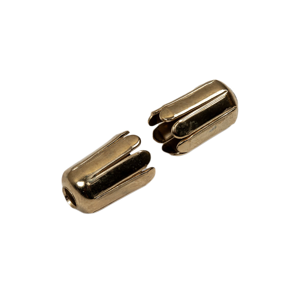 Gold Metal Tassel Stoppers Pair - 0.5