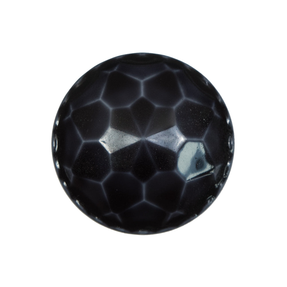 Italian Charcoal Plated Bevel-Cut Button - 40L/25.5mm - Joann Fabrics