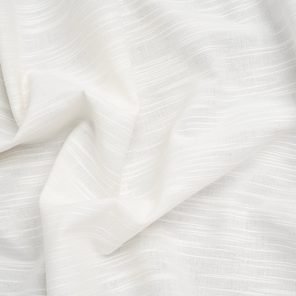 Cotton and Linen Heavy Slubbed Woven - Off White - Famous Australian Designer Deadstock - Joann Fabrics