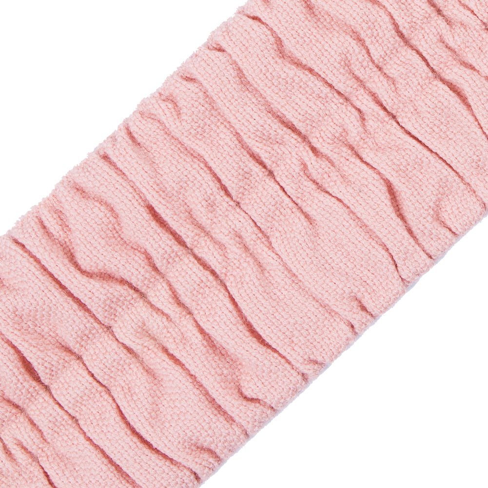 Italian Blush Ruched Stretch Wool Trimming - 2.375