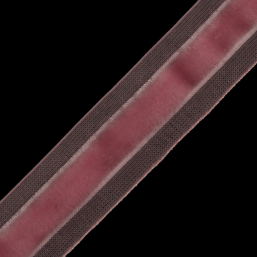 Pink Velvet and Sheer Ribbon - 0.625