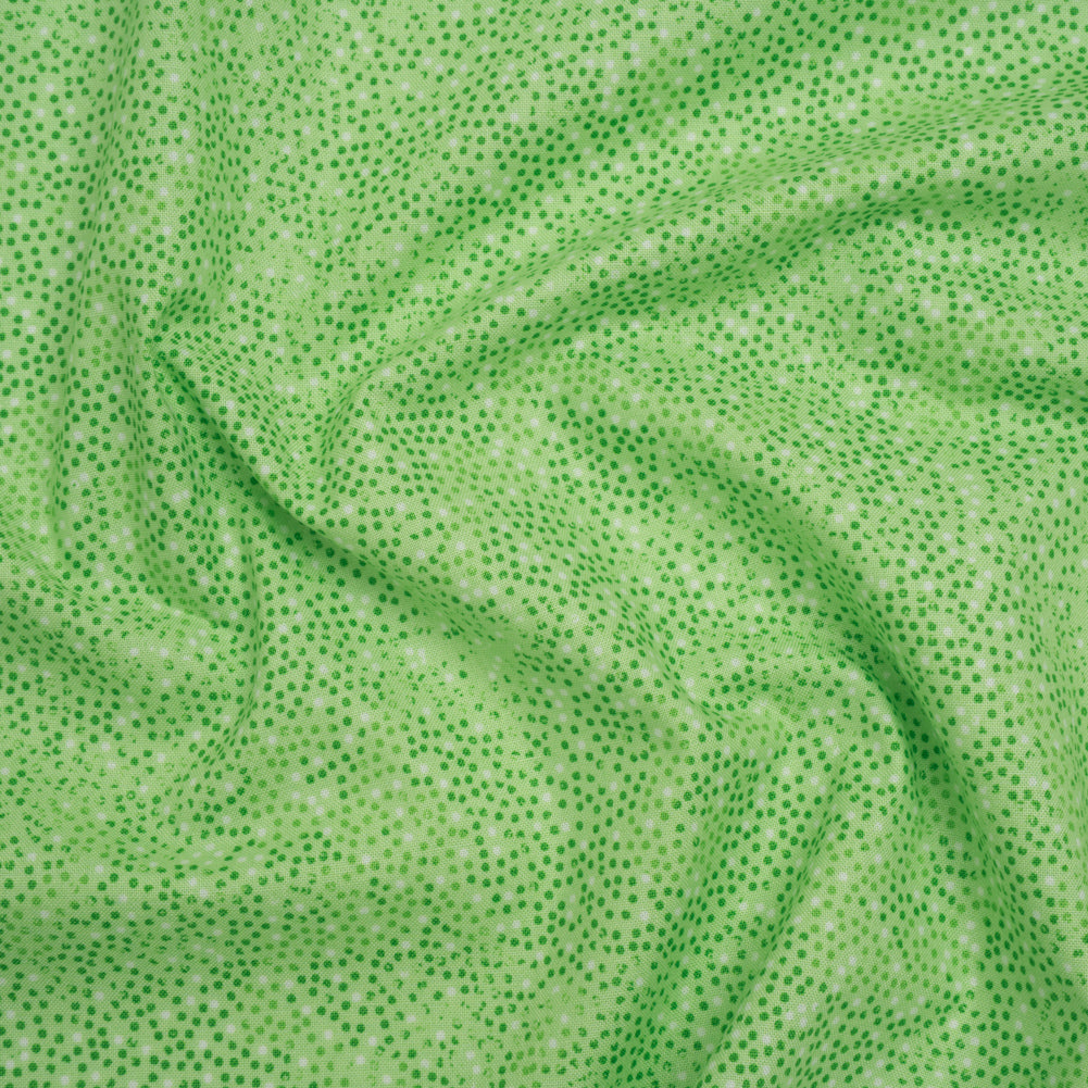 Printed Quilting Cotton by Patrick Lose for Northcott - Emerald Ditsy Dots - Tonal Trios Collection - Joann Fabrics