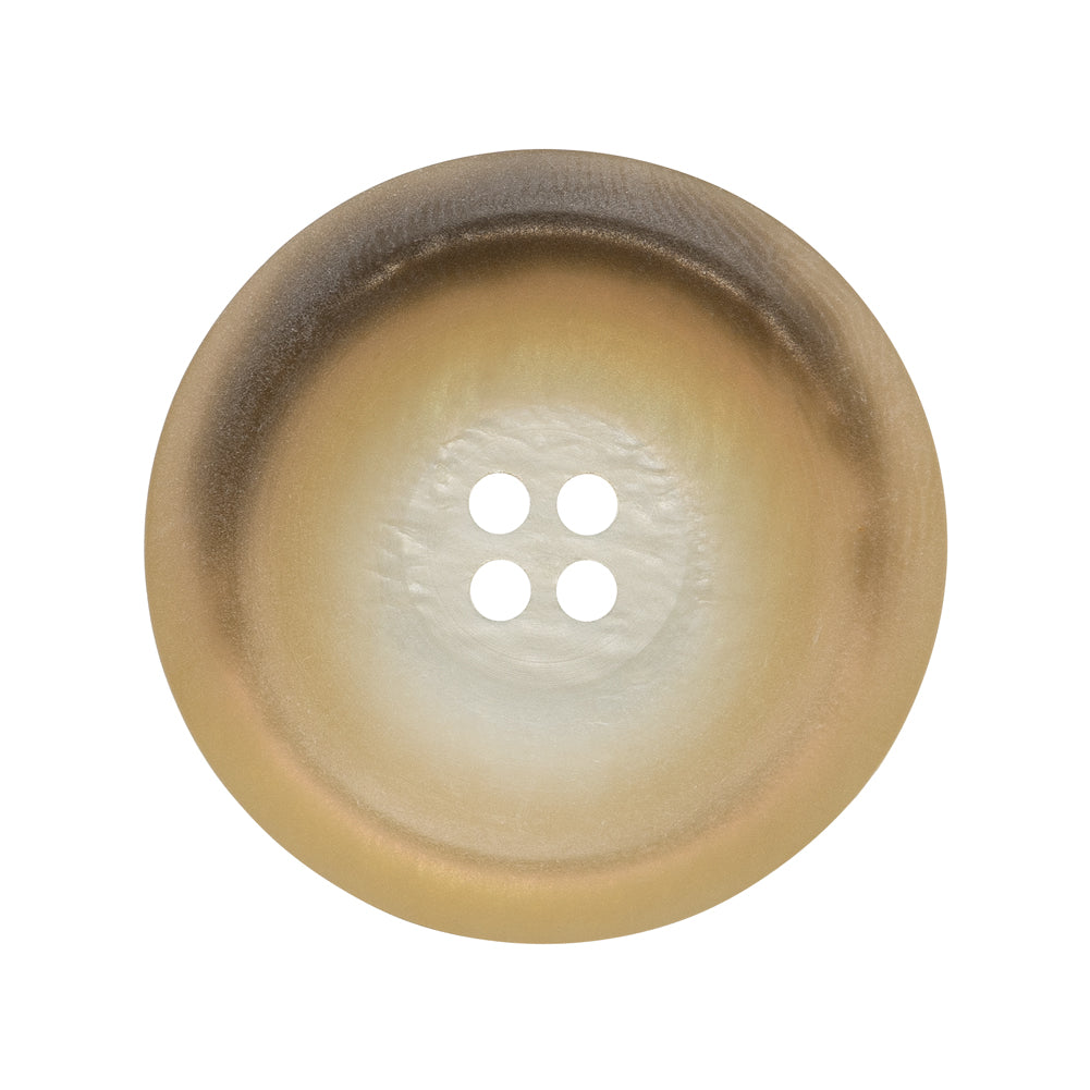 Rolled Rim 4-Hole Plastic Button - Beige and Taupe Iridescent - 44L/28mm - Joann Fabrics