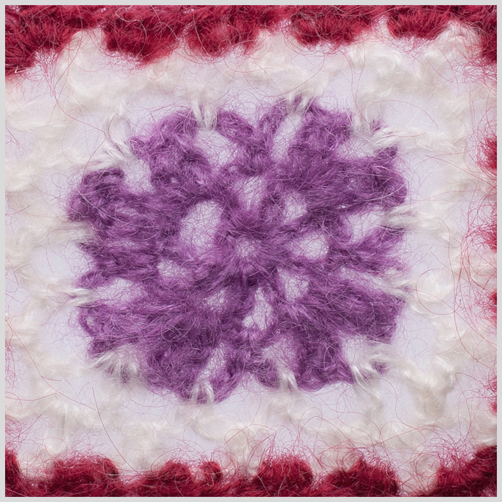 Red/White/Orchid Squares Crochet Lace Trim - Joann Fabrics