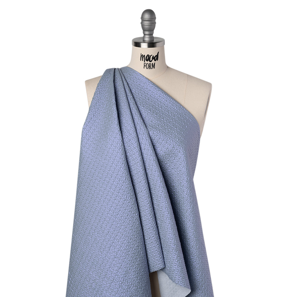 Puckered Novelty Jacketing - Sky Blue Abstract - Edana Collection - Joann Fabrics