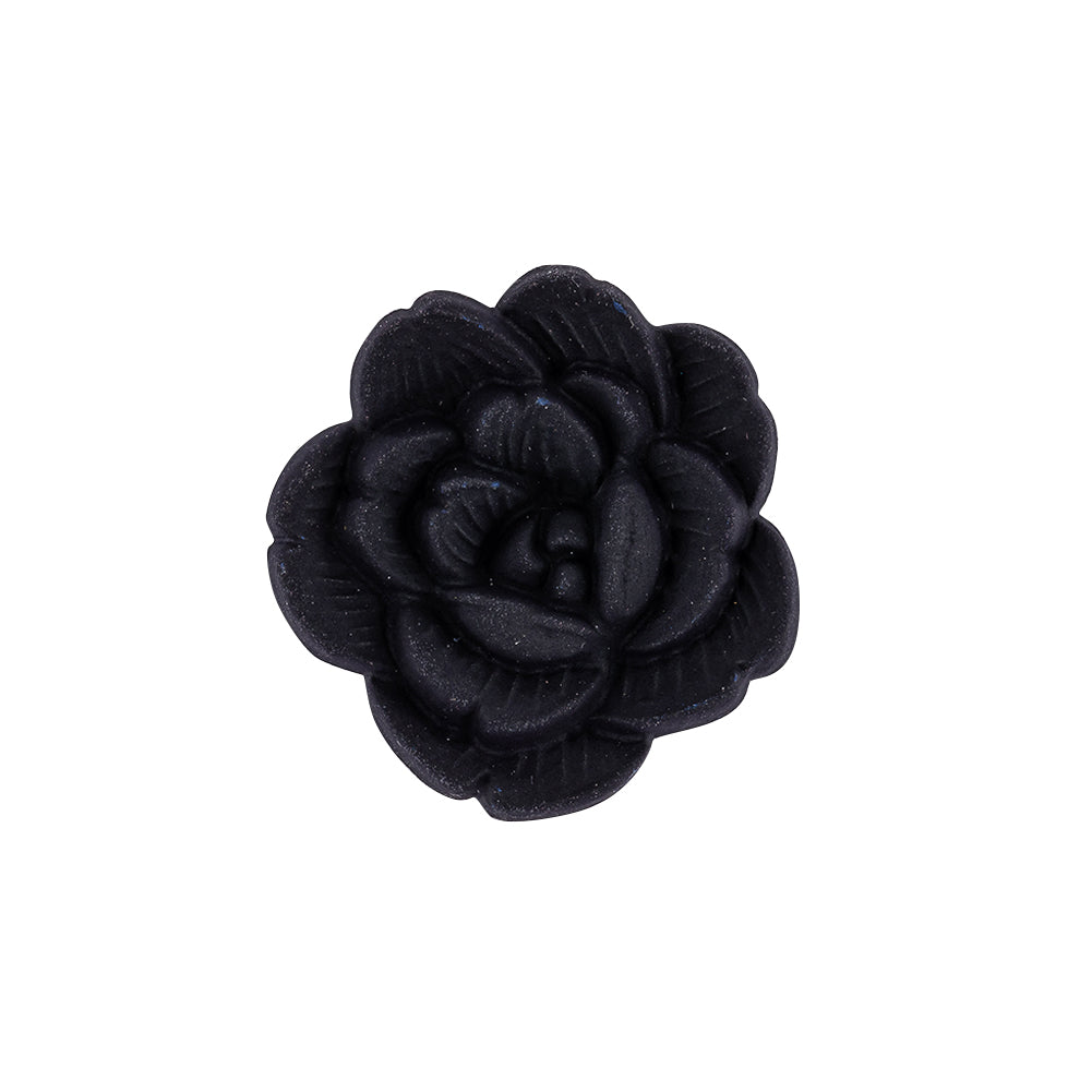 Italian Navy Flower Shank Back Button - 36L/23mm - Joann Fabrics