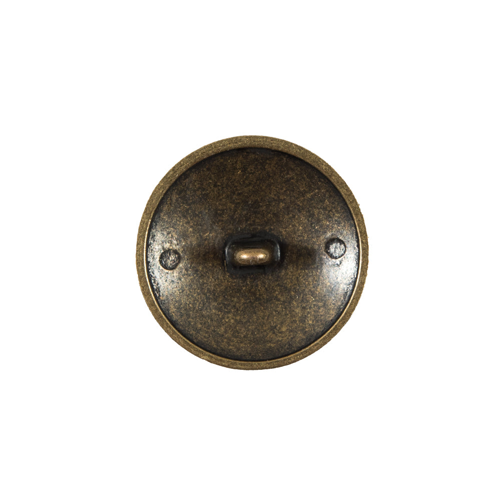 Italian Antique Gold Button Button with Double-Headed Eagle Emblem - 32L/20mm - Joann Fabrics