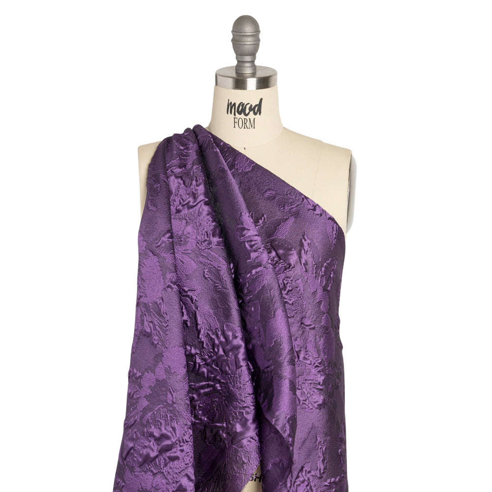 Luminous Purple Floral Lightweight Luxury Brocade - Joann Fabrics