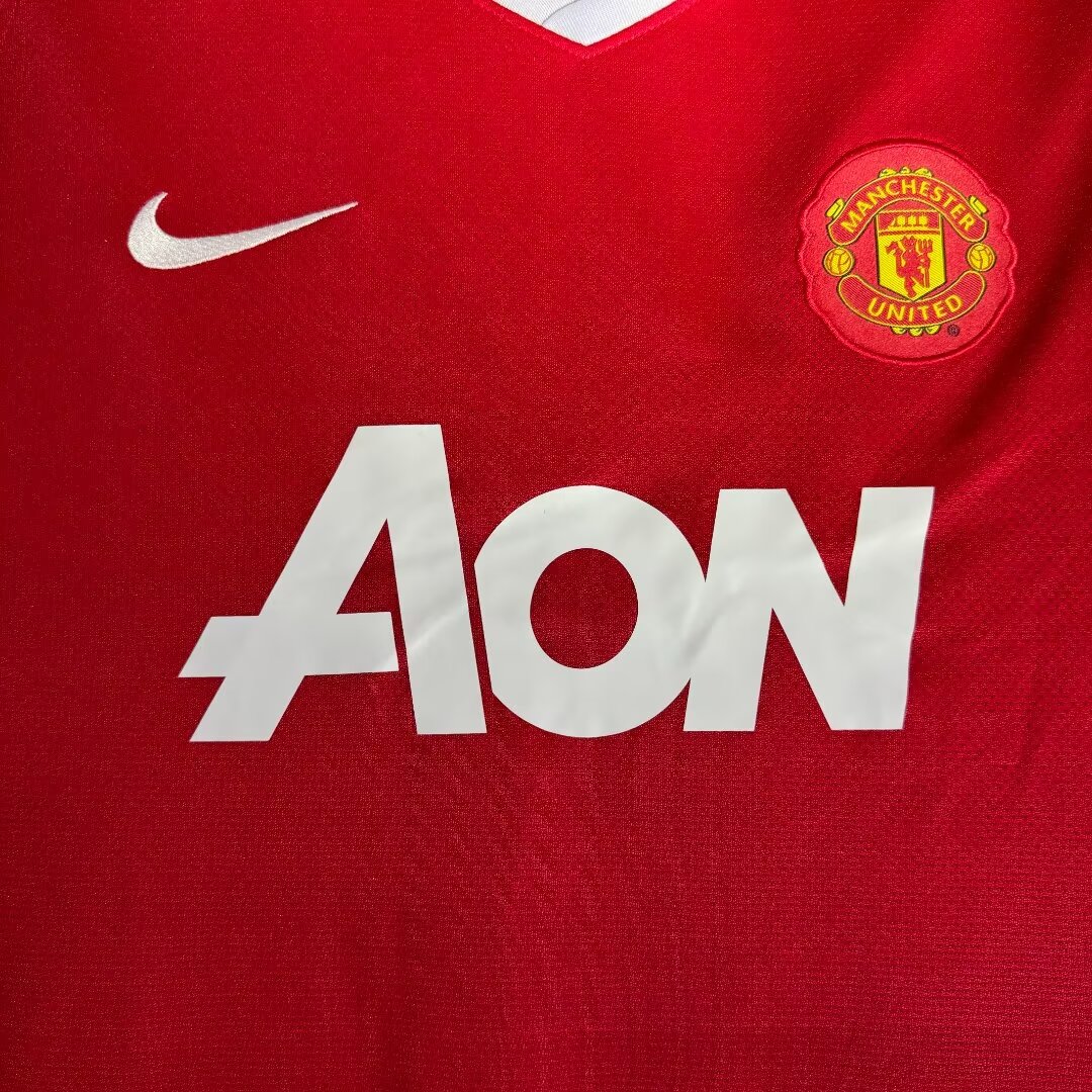 2010/2011 Retro Manchester United Home Football Shirt 1:1 Thai Quality