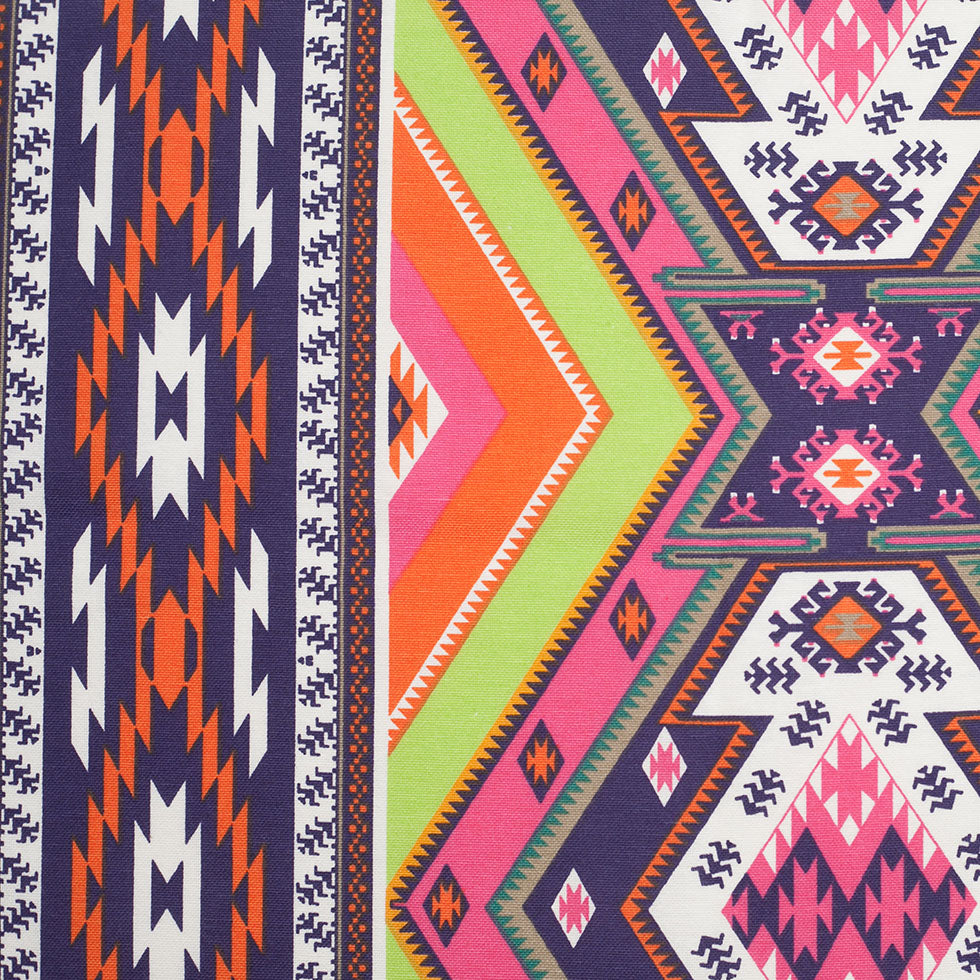Spanish Multicolor Geometric Cotton-Polyester Print - Joann Fabrics