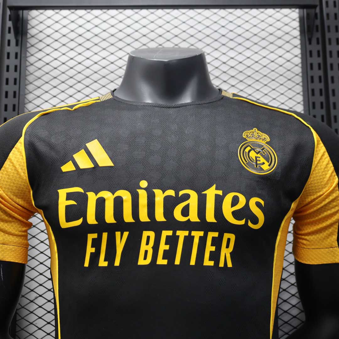 2025/2026 Player Version Real Madrid Special Edition Black and Gold Football Jersey 1:1 Thai quality