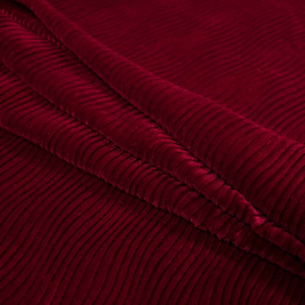 Wavy Crinkled Velour - Deep Claret - Yvonne Collection - Joann Fabrics