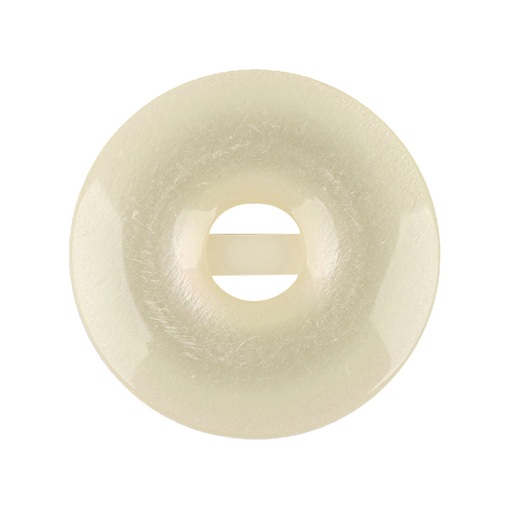 Italian Ivory and Antique White Abstract Iridescent Rolled Rim Sew-On Button - 44L/28mm - Joann Fabrics
