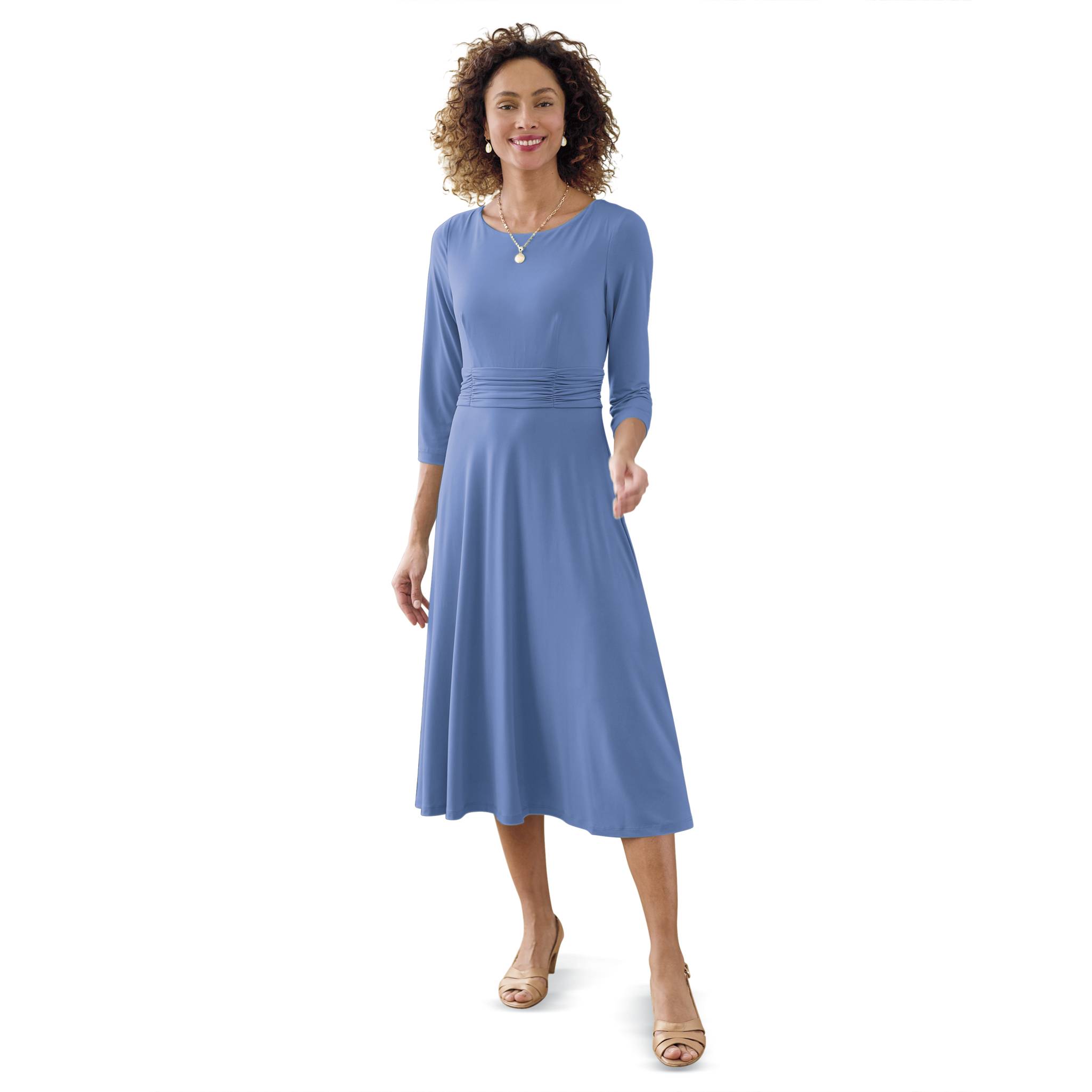 Lined Ruched Waist Dress - Northstyle Catalog