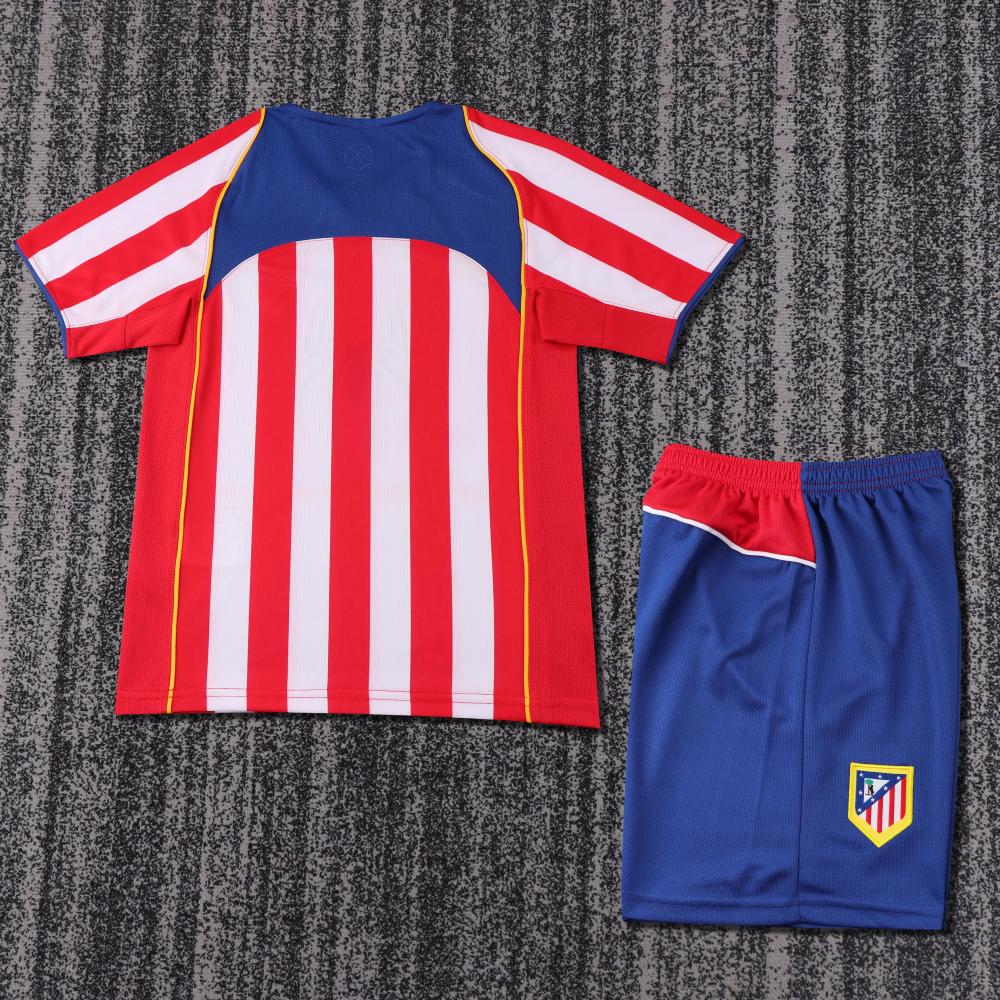 2004-2005 Retro Atletico Madrid Home Football Jersey 1:1 Thai Quality Kids Size