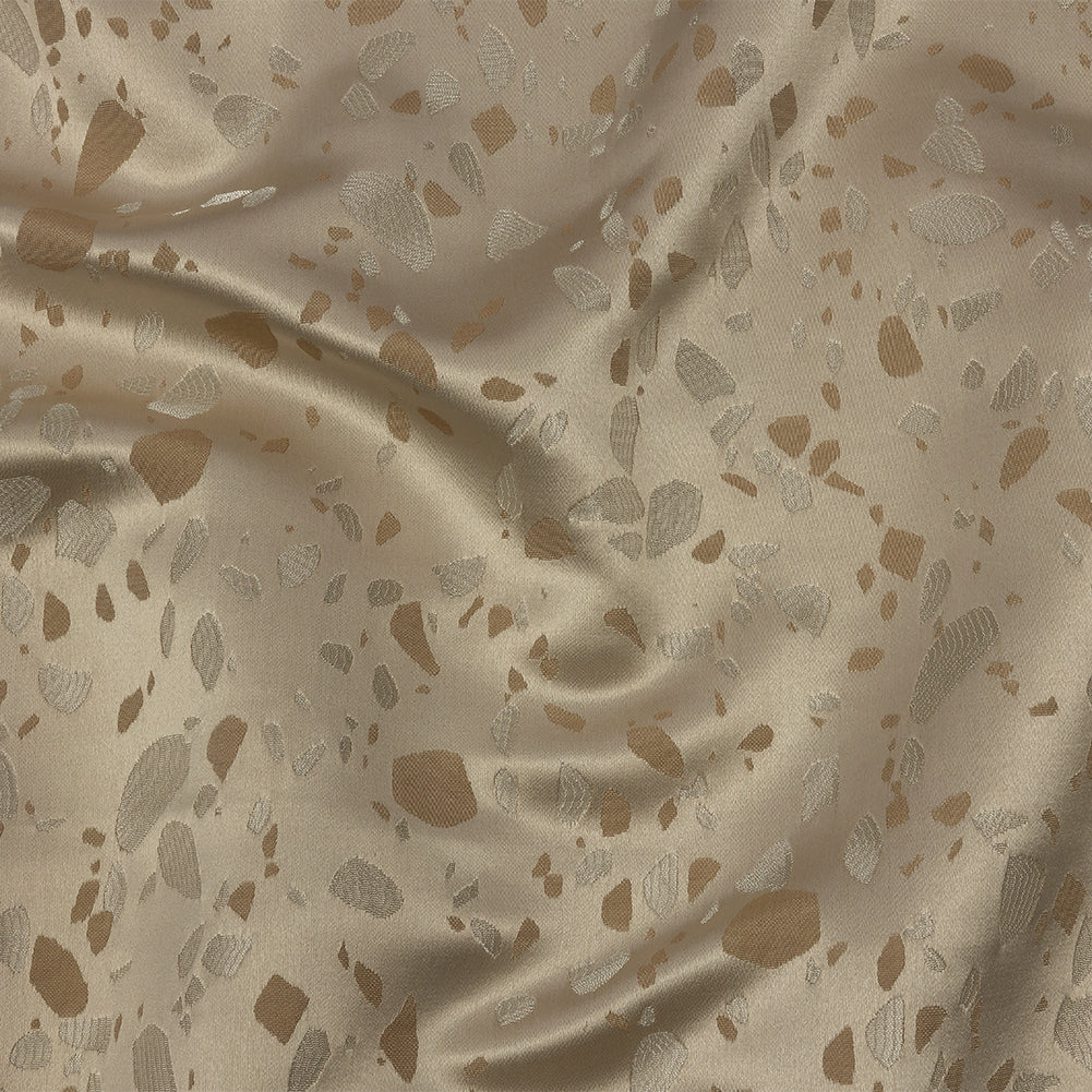 Metallic Satin-Faced Drapery Jacquard - Sandstone Pebbles - British Imported - Joann Fabrics