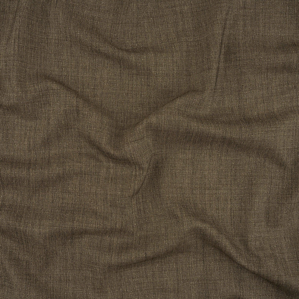 Italian Black and Beige Tweedy Stretch Wool and Silk Woven - Joann Fabrics