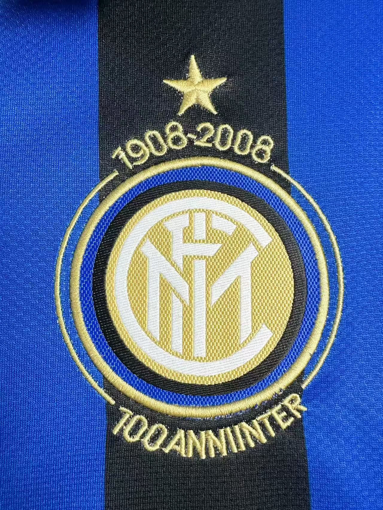 2007/2008 Retro Inter Milan Home Euro Football Jersey 1:1 Thai Quality