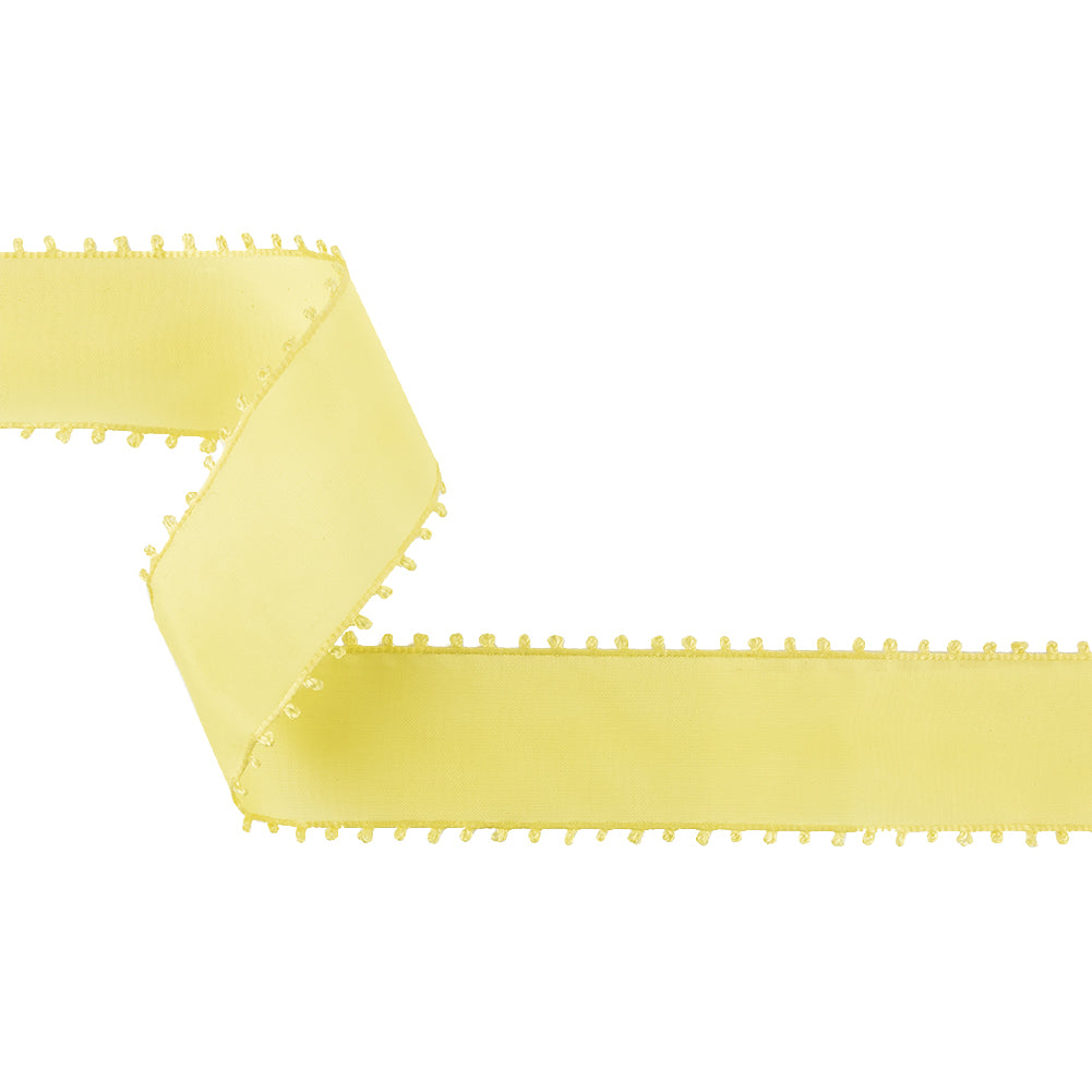 Maize Picot Edged Ribbon - 1.625
