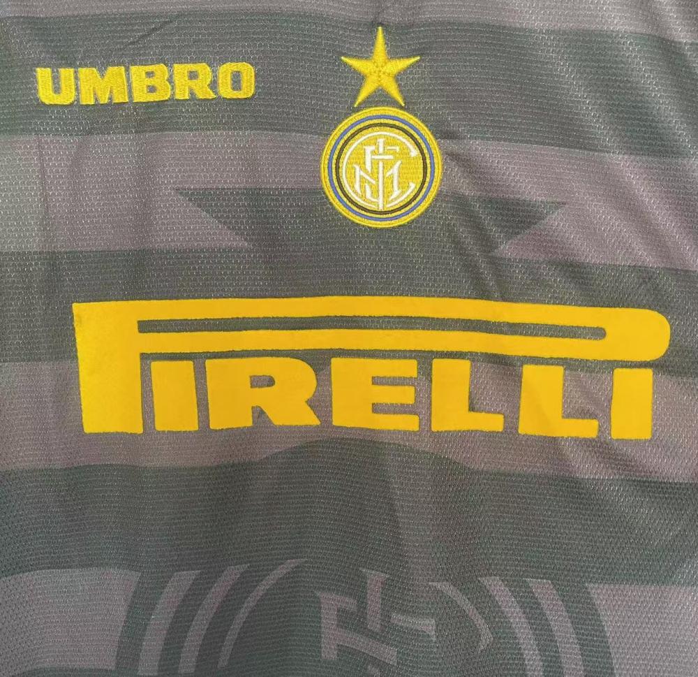 1997/1998 Retro Long Sleeve Inter Milan Third Away Football Jersey 1:1 Thai Quality