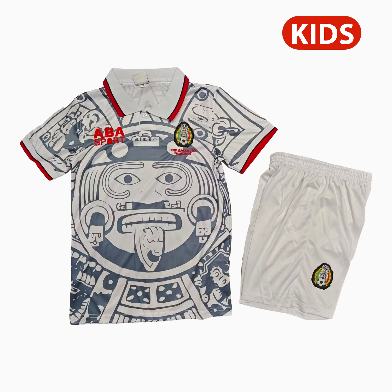 Retro Mexico 1998 Away Kids Kit - UnitedFutballJersey