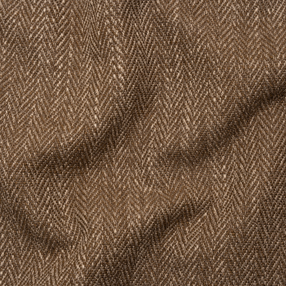 Recycled Polyester Home Decor Twill - Walnut Herringbone - British Imported - Joann Fabrics