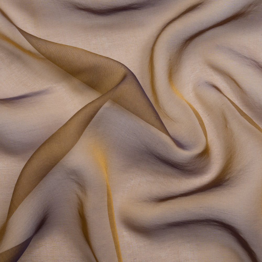 Chiffon-Like Silk Voile - Navy and Gold Iridescent - Adelaide Collection - Joann Fabrics