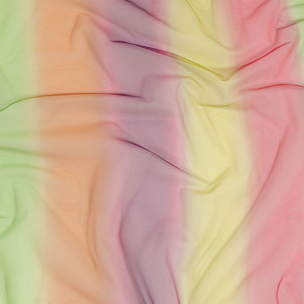Ombre Stripes Shadow Tulle - Yellow, Green and Pink - Joann Fabrics