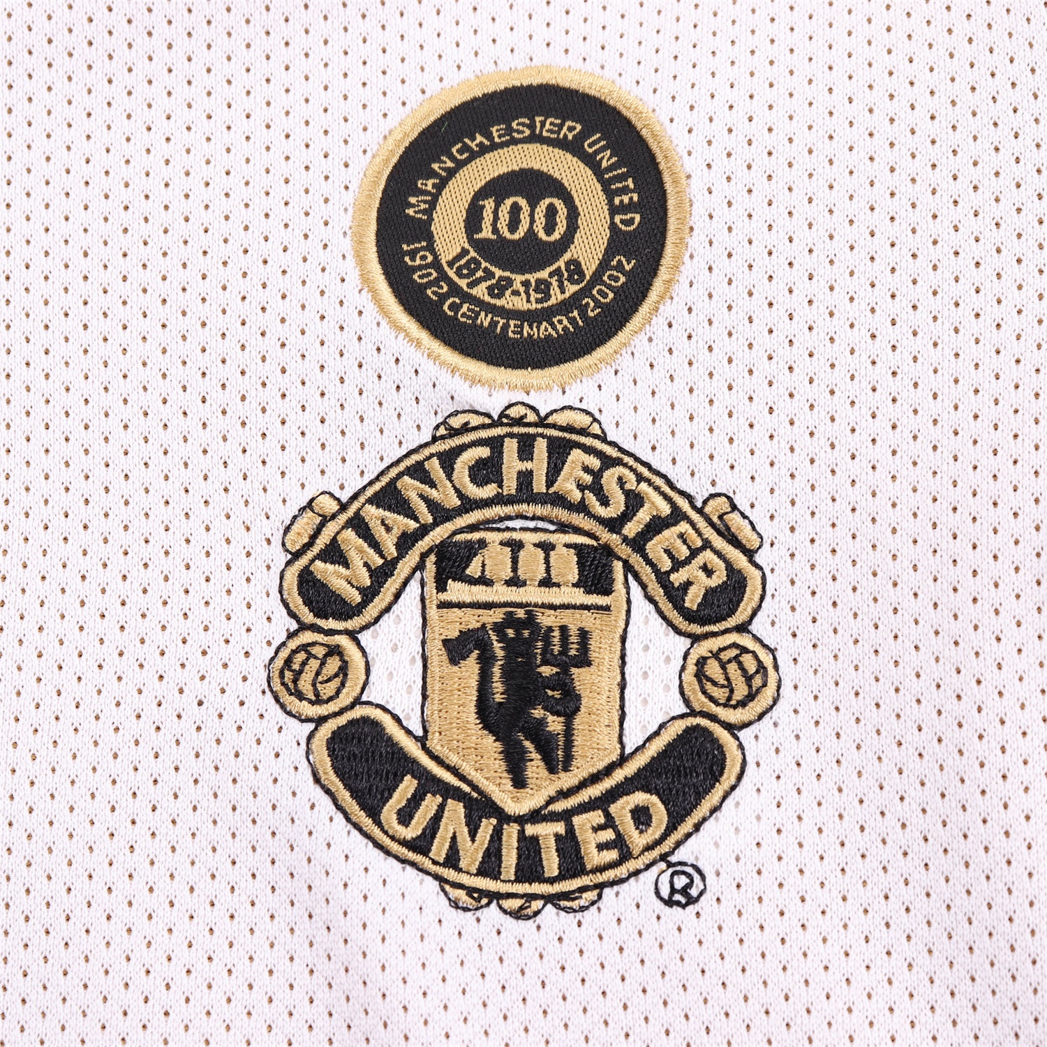 Retro Manchester United 2001-02 100th Centery Kids Kit - White - UnitedFutballJersey