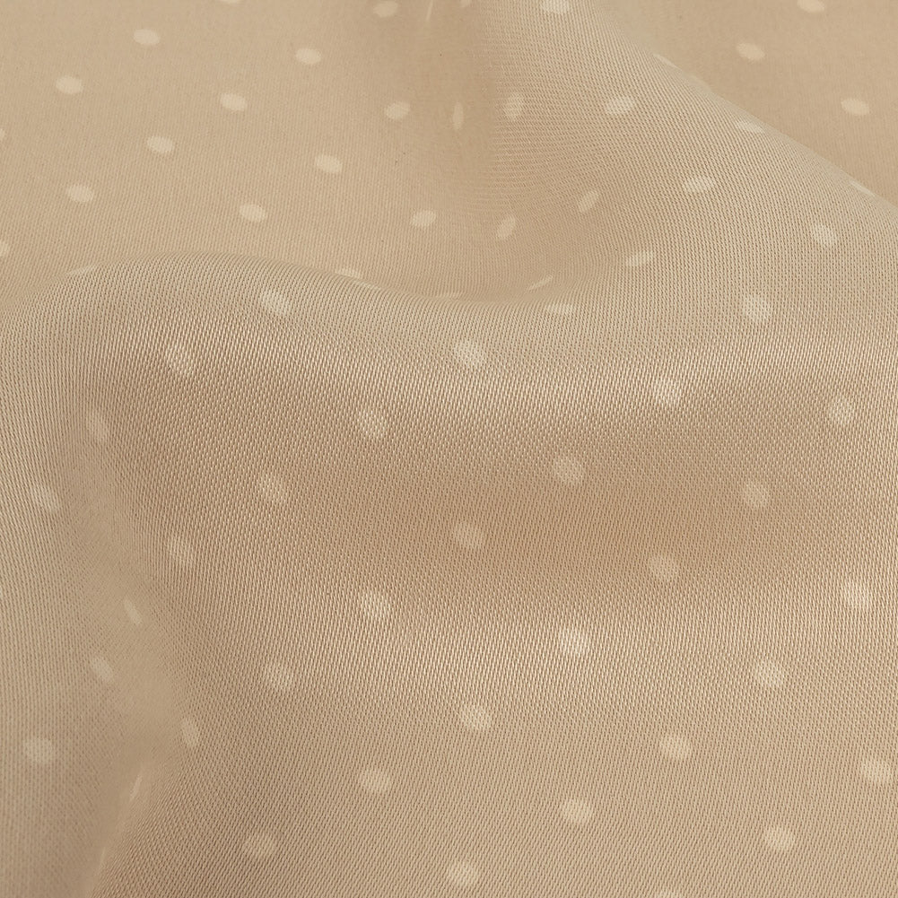 Famous Australian Designer Pink Tint Polka Dotted Shiny Viscose Twill - Joann Fabrics