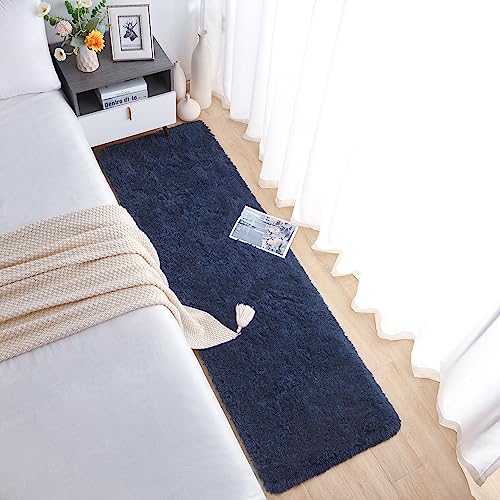 Cute Bedside Rugs Chicrug Cute Rainbow Area Rug for Girls Bedroom, 2x6 Feet Fluffy Kids ...